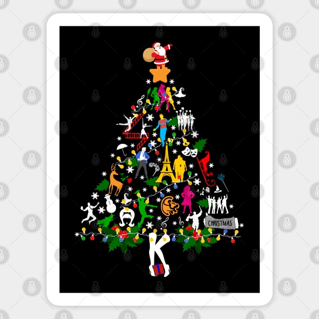 Ugly Broadway Christmas Tree Magnet by KsuAnn